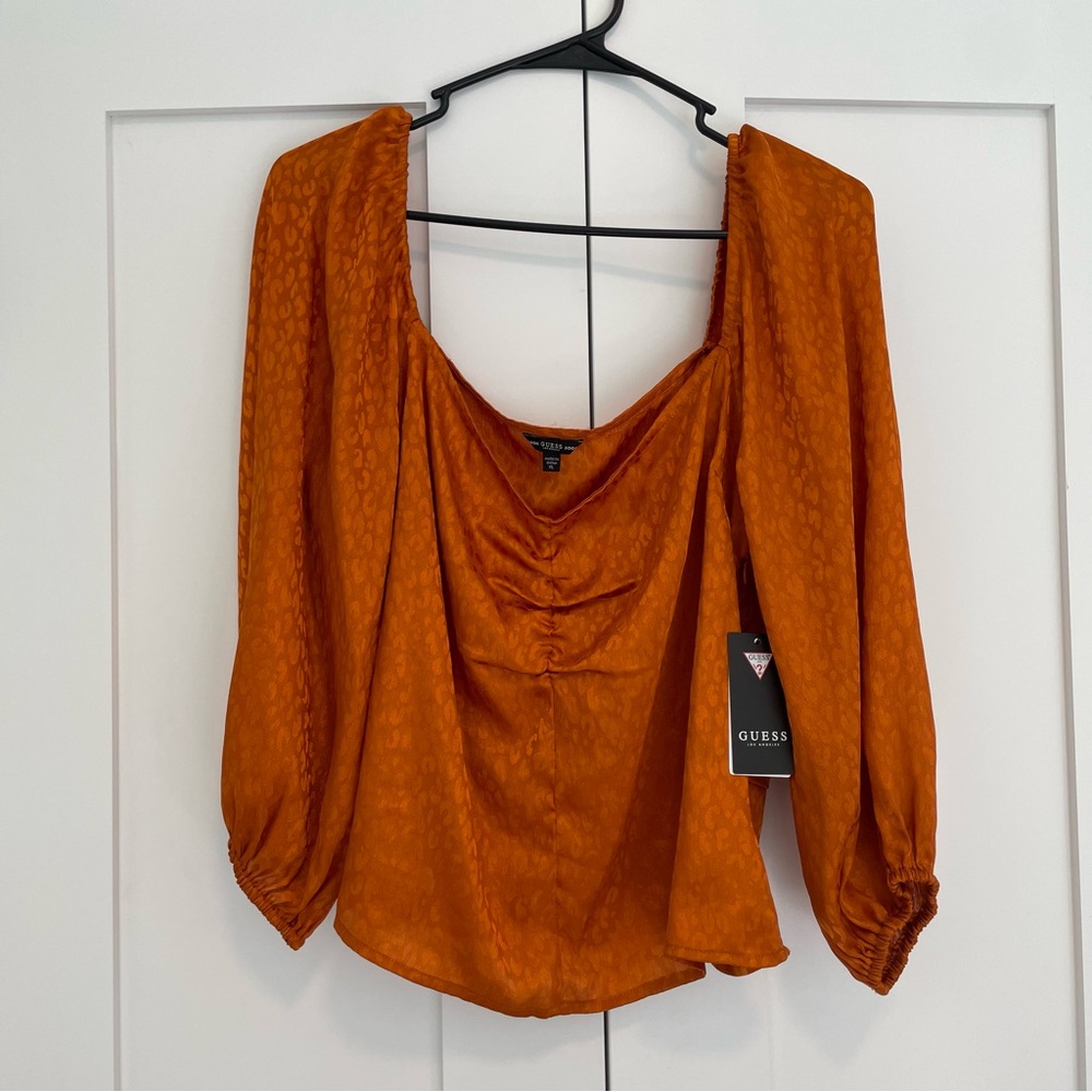 🧡🐆 GUESS LEOPARD PRINT TOP 🐆🧡